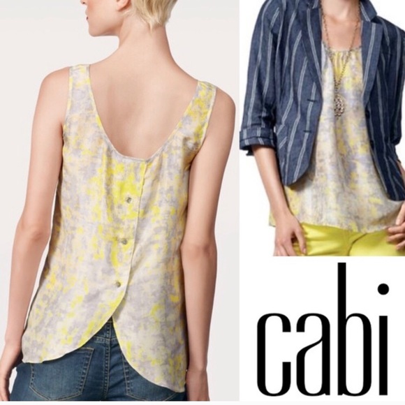 CAbi Tops - Like new CAbi silk top button up back